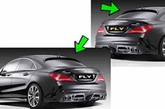 Mercedes cla (w117) boyalı (Pianoblack) cam üstü spoiler 2013-2019 arası