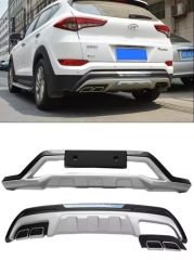 Hyundai Tucson Ön-Arka Tampon Koruması  2015-2018 (Model 1)