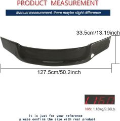 Mercedes w204 boyalı (Pianoblack) PSM spoiler 2007-2013 arası