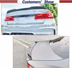 Bmw G30 boyalı (Pianoblack) spoiler 2016-2020 arası