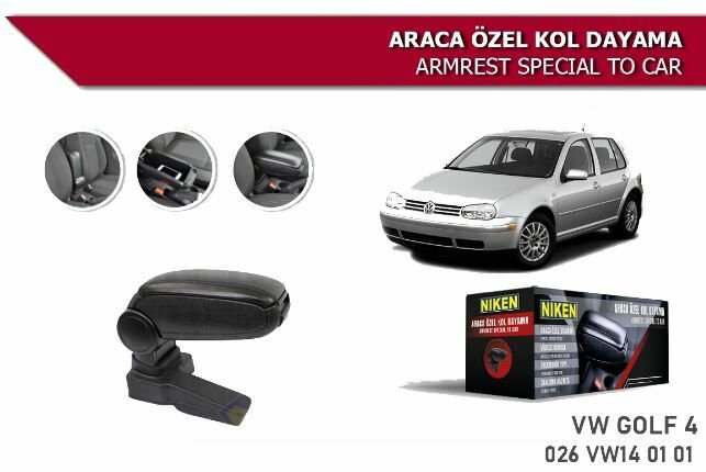Volkswagen Golf 4 Araca Özel Kol Dayama Kolçak 1997-2005 arası Niken