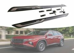 Hyundai tucson yan basamak koruma 2021+ oem tip çizgili model
