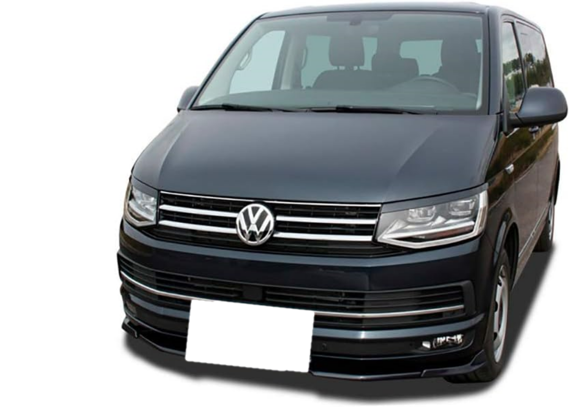 Vw T6 uyumlu ön tampon altı lip 3 parça pianoblack 2016+