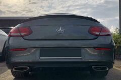 Mercedes w205 coupe boyalı spoiler (Pianoblack) 2015-2021 arası