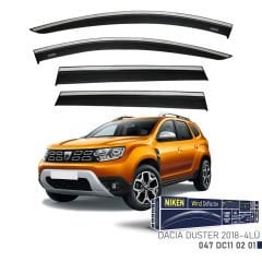 Dacia Duster Kromlu Cam Rüzgarlığı Niken 2018+  Sonrası Uyumlu