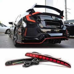 Honda Civic FK7 Typer Arka Tampon Ledi 2016+ modellere uyumlu