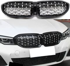 Bmw 3 serisi G20 diamond ön panjur böbrek 2019-2022 Arası Uyumlu