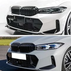 Bmw 3 serisi G20 Lci ön panjur böbrek 2023+ Sonrası Uyumlu