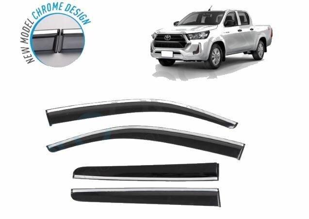Toyota Hilux Kromlu Cam Rüzgarlığı 2015-2023 arası Sunplex