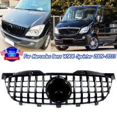 Mercedes Sprinter w906 gtr ön panjur ızgara seti krom-siyah 2009-2013 arası