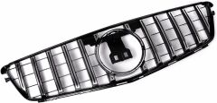Mercedes C serisi w204 gtr ön panjur ızgara seti krom-siyah 2007-2013 arası