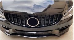 Mercedes w205 gtr ön panjur ızgara seti siyah 2014 / 2018 c serisi