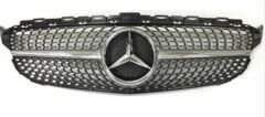Mercedes w205 diamond ön panjur ızgara seti siyah 2014-2018 c serisi