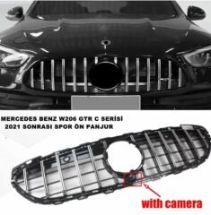 Mercedes w206 ön panjur ızgara seti siyah 2021+ c serisi