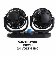 Araç Içi Vantilatör Küçük Çift Başlı 24v 4 Inç tüm modeller