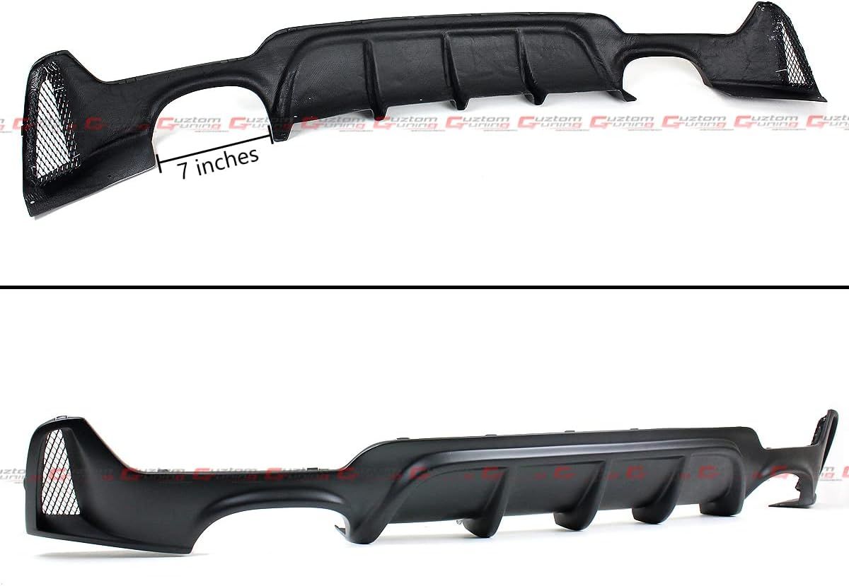 Bmw F32 arka tampon difüzörü 4 çıkış m-performance pianoblack 2012-2018