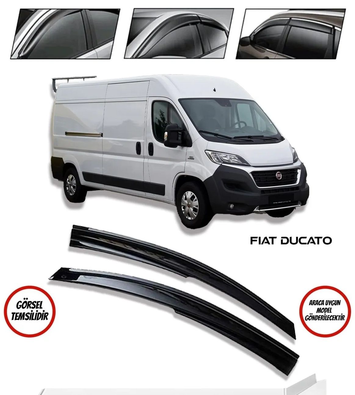 Fiat Ducato Uyumlu Cam Rüzgarlığı 2'li Mugen 2006+ Sonrası