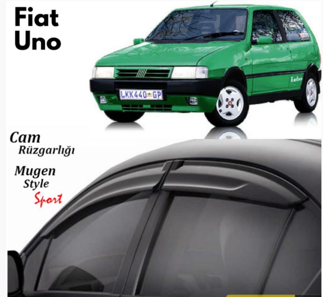 Fiat Uno Uyumlu Cam Rüzgarlığı Tüm Modeller Mugen