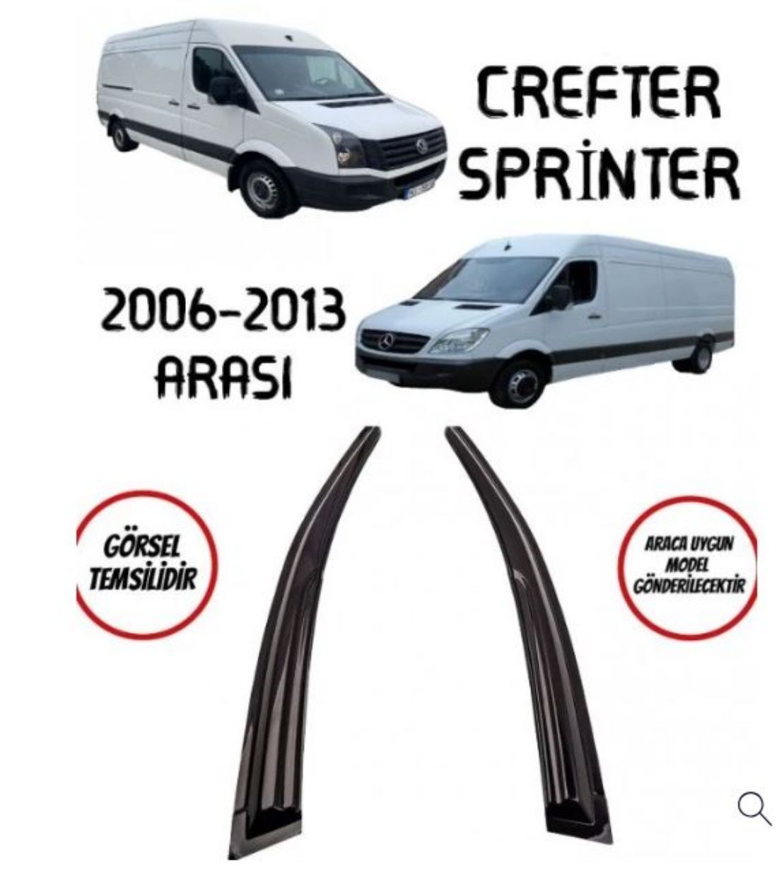 Mercedes Sprinter Uyumlu Cam Rüzgarlığı 2006-2013 Arası uyumlu Mugen