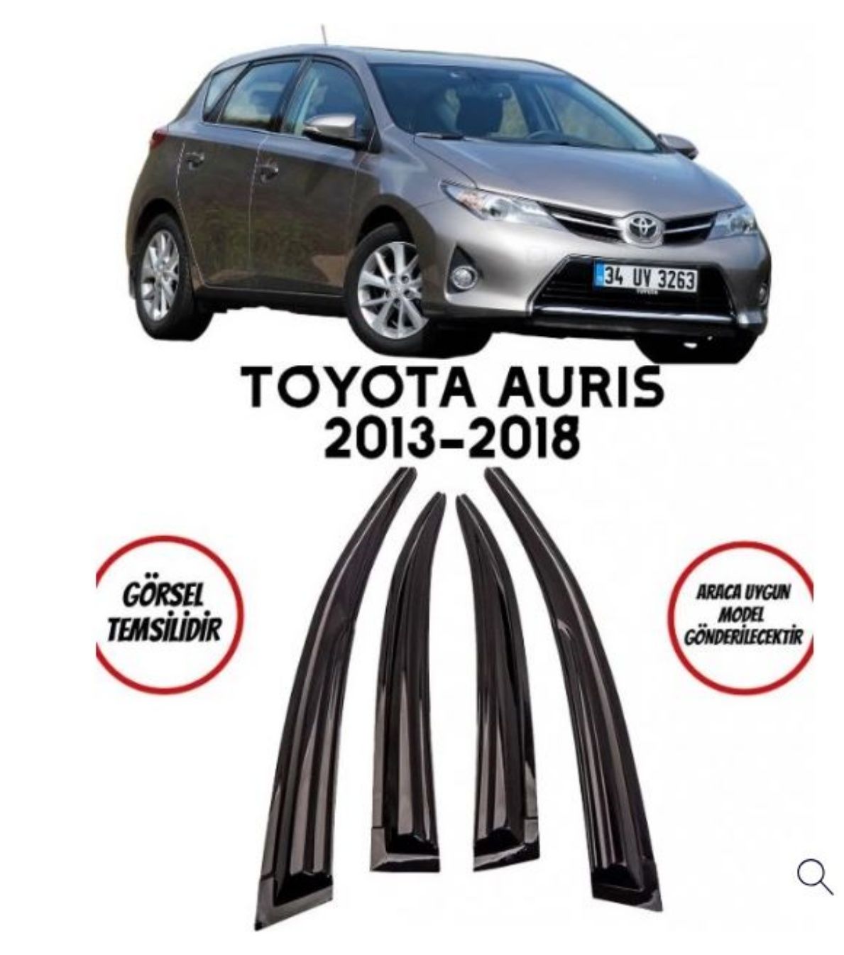 Toyota Auris Uyumlu Cam Rüzgarlığı 2013+ uyumlu Mugen