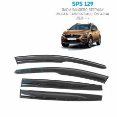 Dacia Sandero Stepway Mugen Cam Rüzgarlığı 2021 sonrası 4'lü Sunplex