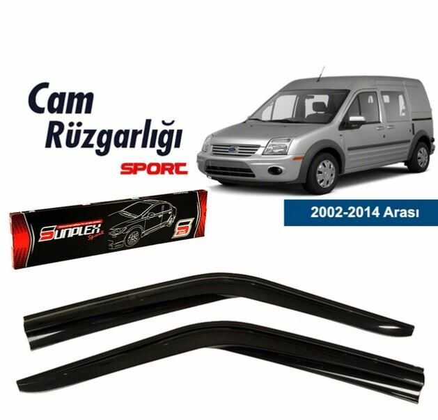 Ford Connect Mugen Cam Rüzgarlığı 2002-2014 arası 2'li  Sunplex