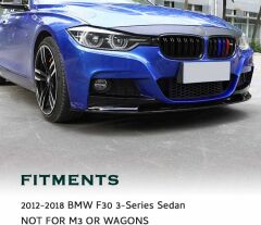 Bmw F30 ön tampon altı lip m-performane pianoblack 2012-2018 arası