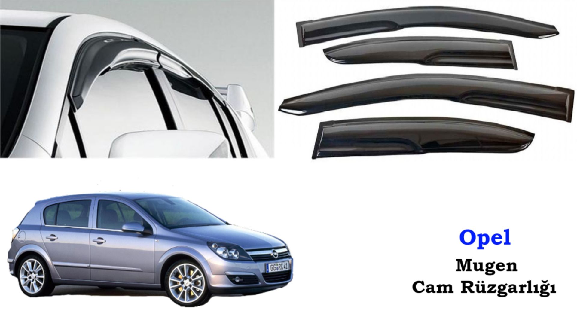 Opel Astra H Uyumlu Cam Rüzgarlığı 2005-2012 arası uyumlu Mugen