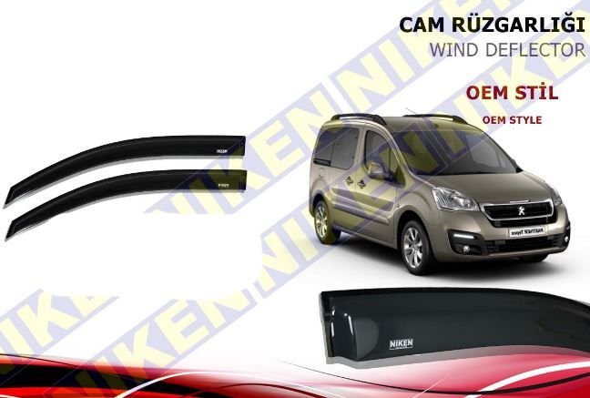 Citroen Berlingo Cam Rüzgarlığı Niken 2008 Sonrası 2li (Kromsuz Model)