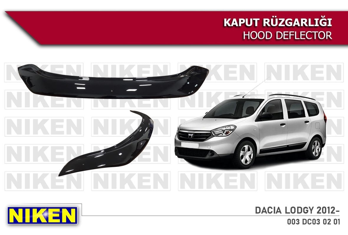 Dacia Lodgy Kaput Rüzgarlığı Koruyucu 2012 sonrası