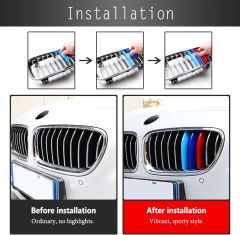 Bmw 5 serisi f10 (10 şeritli panjur) M Panjur Böbrek Şeridi