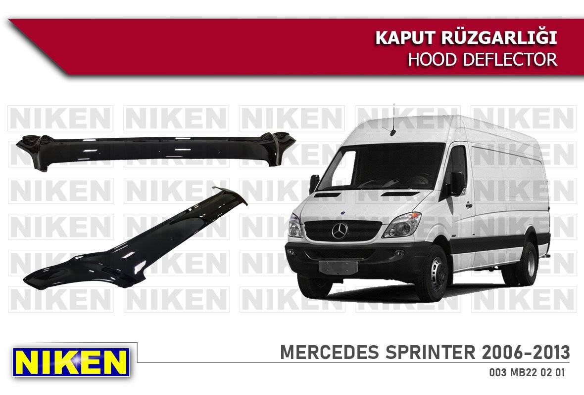 Mercedes Sprinter Kaput Rüzgarlığı Koruyucu 2006-2013 arası