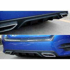 Honda Civic Fc5 çift eksoz görünümlü standart difüzör parlak siyah 2016-2019 arası modeller