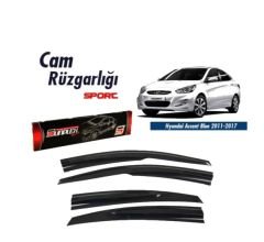 Hyundai Accent Blue Mugen Cam Rüzgarlığı 2011-2017 arası 4'lü Sunplex