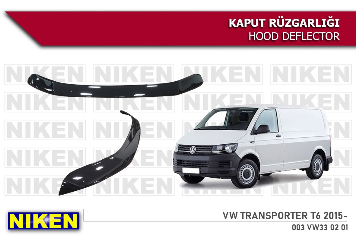 Vw Transporter T6 Kaput Rüzgarlığı Koruyucu 2015 sonrası