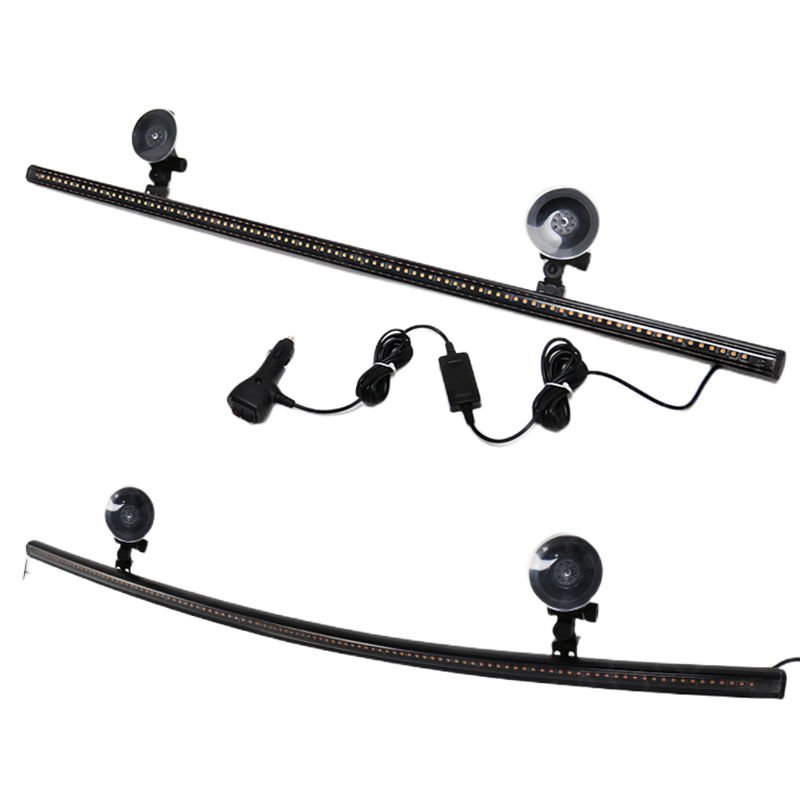 Çakar lamba 12-32v esnek model 84cm vantuzlu çakarlı mavi-kırmızı