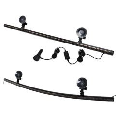 Çakar lamba 12-32v esnek model 84cm vantuzlu çakarlı mavi-kırmızı