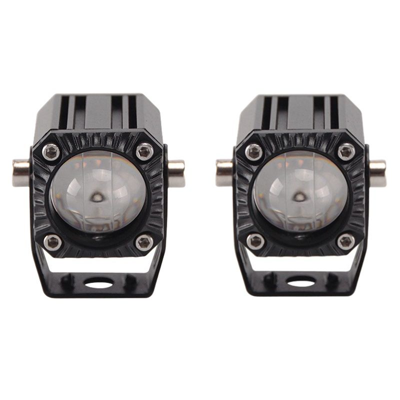 Offroad sis lambası beyaz-sarı 5.5 cm x 3.5 cm x 3.5 cm 10w 12-80v set / LASS348