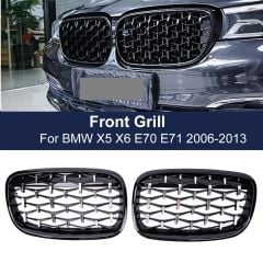 Bmw X5 E70 diamond ön panjur ızgara 2006-2013 arası pianoblack