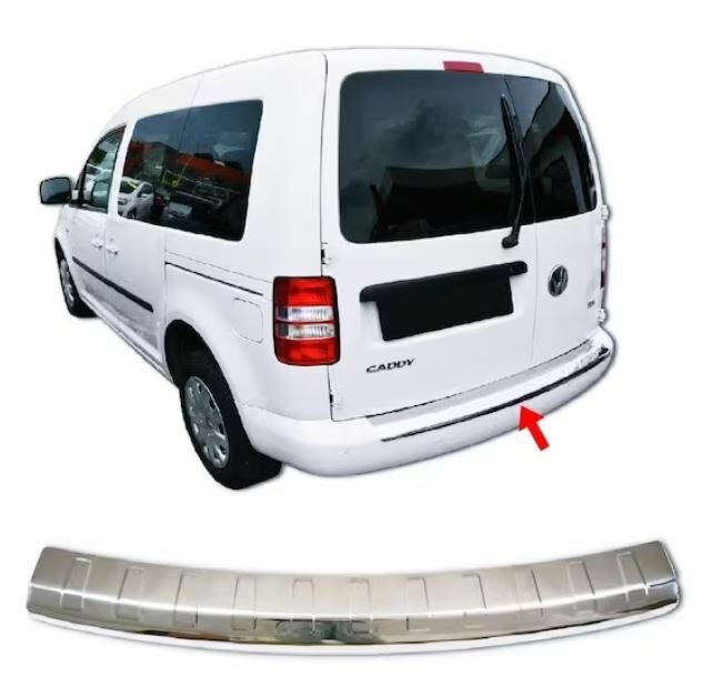 Vw caddy arka tampon ustu krom 2015 sonrası Niken