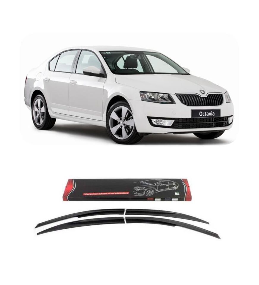 Skoda Octavia Mugen Cam Rüzgarlığı 2013-2020 arası 4'lü Sunplex