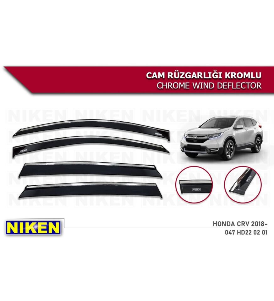 Honda Crv Kromlu Cam Rüzgarlığı Niken 2018+