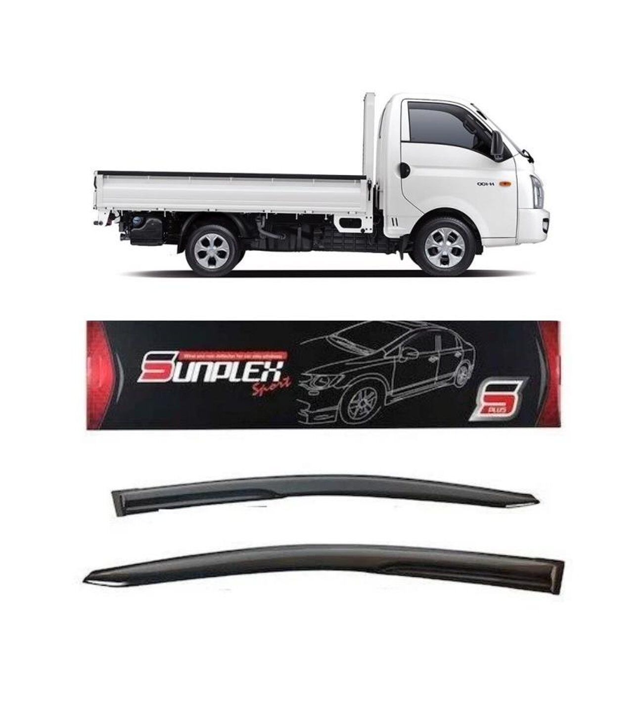Hyundai H100 kamyonet Mugen Cam Rüzgarlığı 2004 sonrası 2'li Sunplex