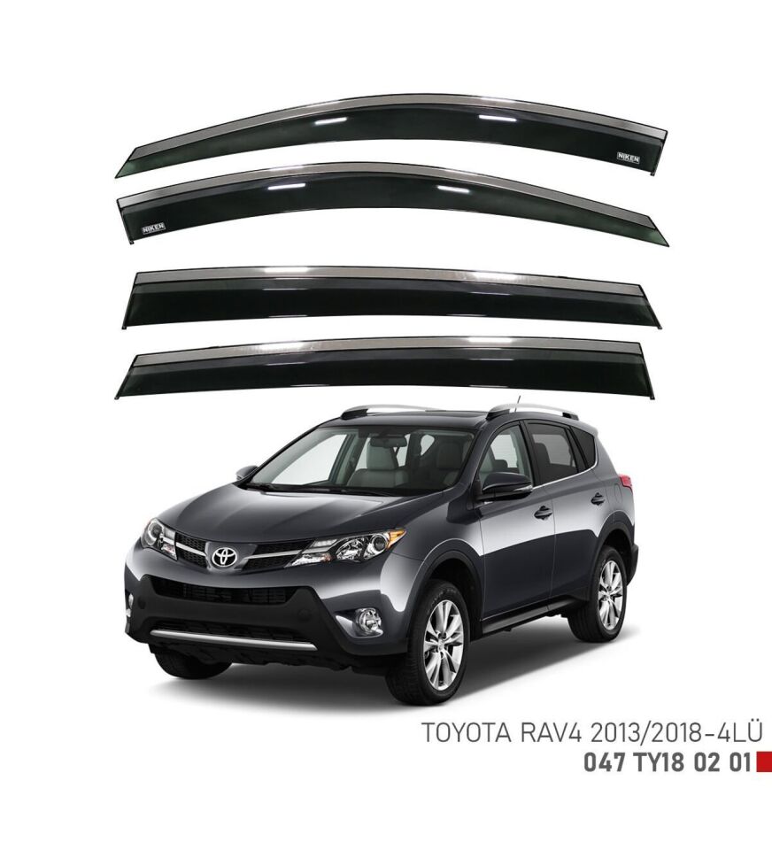 Toyota Rav 4 Kromlu Cam Rüzgarlığı Niken 2013-2018