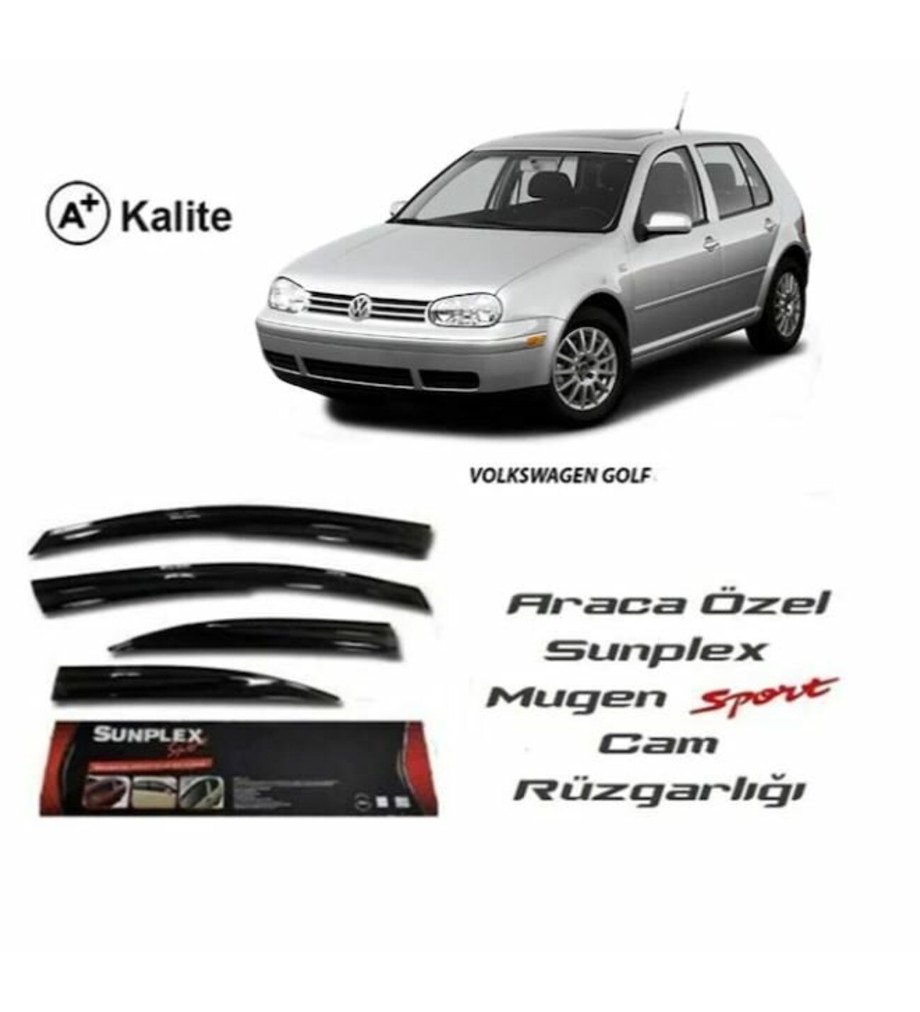 Vw Golf 4 Mugen Cam Rüzgarlığı 1997-2003 arası 4'lü Sunplex