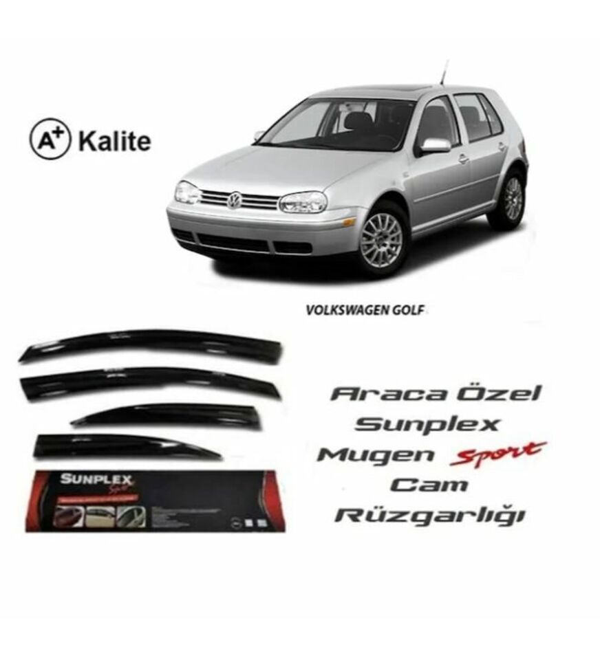 Vw Golf 4 Mugen Cam Rüzgarlığı 1997-2003 arası 4'lü Sunplex