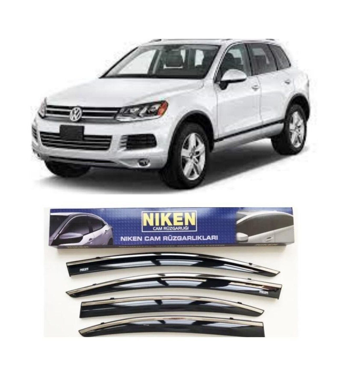 Volkswagen Touareg Kromlu Cam Rüzgarlığı Niken 2010+ sonrası