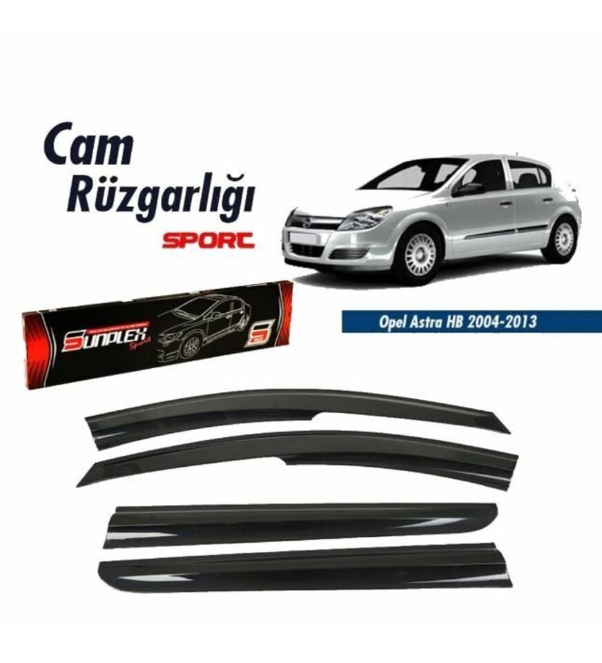 Opel Astra H Mugen Cam Rüzgarlığı 2004-2013 arası 4'lü Sunplex