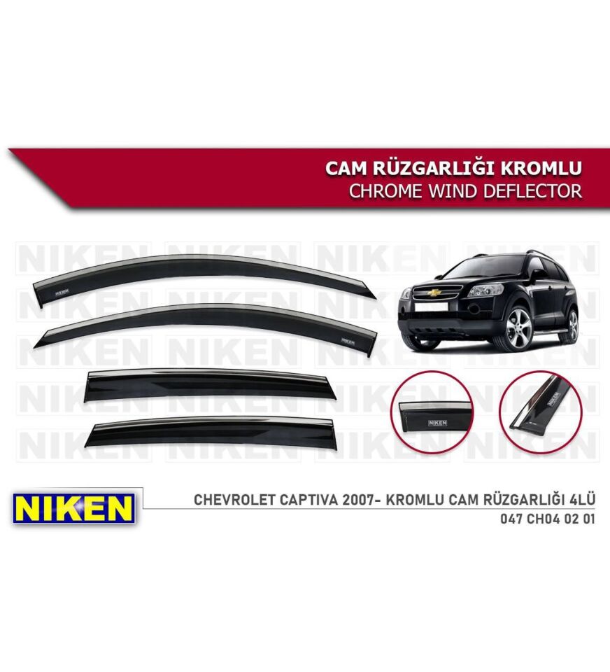 Chevrolet Captiva Kromlu Cam Rüzgarlığı Niken 2009 Sonrası Modeller