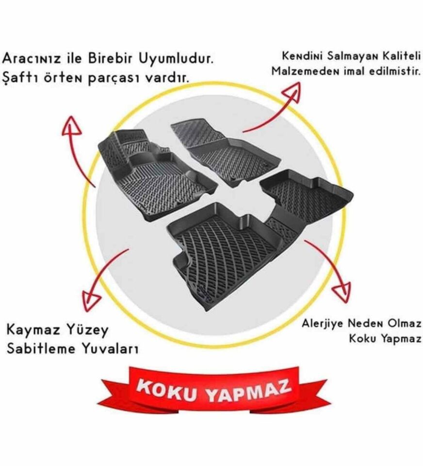 Chery Tiggo 8 pro Luxury paket 3D havuzlu paspas 2022 sonrası Rizline